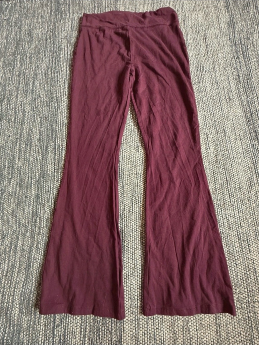 Primark Flare Pants in Burgundy Plum